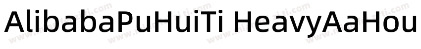 AlibabaPuHuiTi HeavyAaHouDiHei字体转换